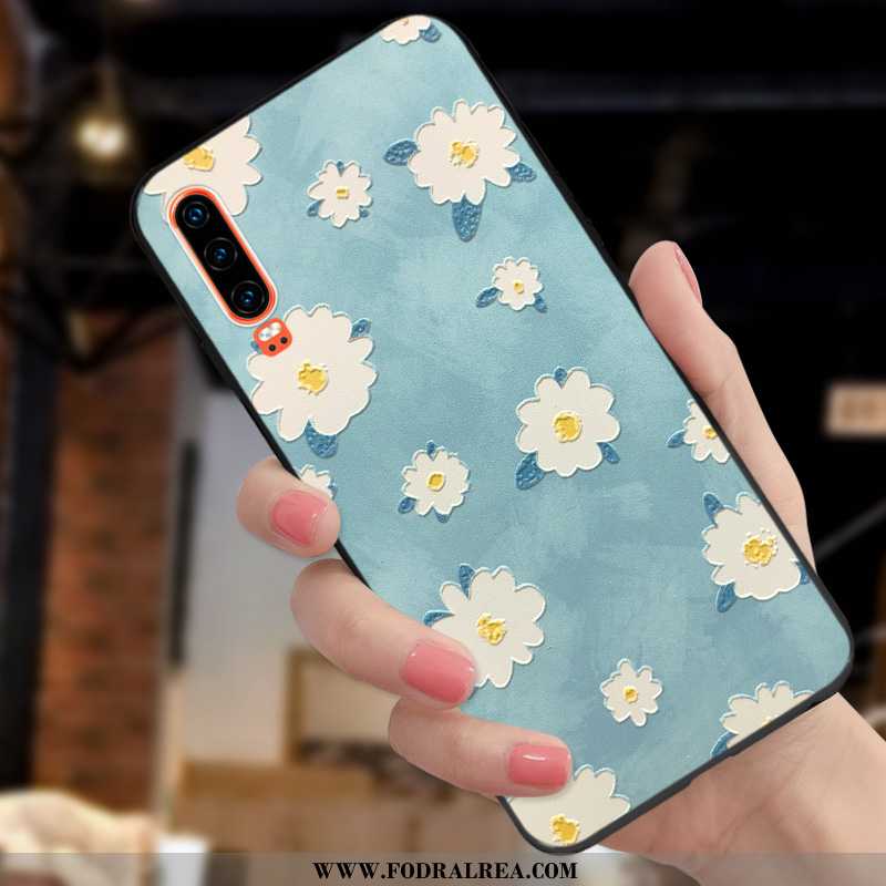 Skal Huawei P30 Vacker Nubuck Kyla, Fodral Huawei P30 Tunn Ny Röd