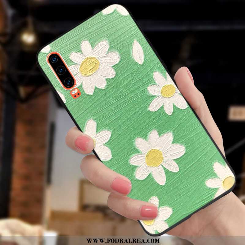 Skal Huawei P30 Vacker Nubuck Kyla, Fodral Huawei P30 Tunn Ny Röd