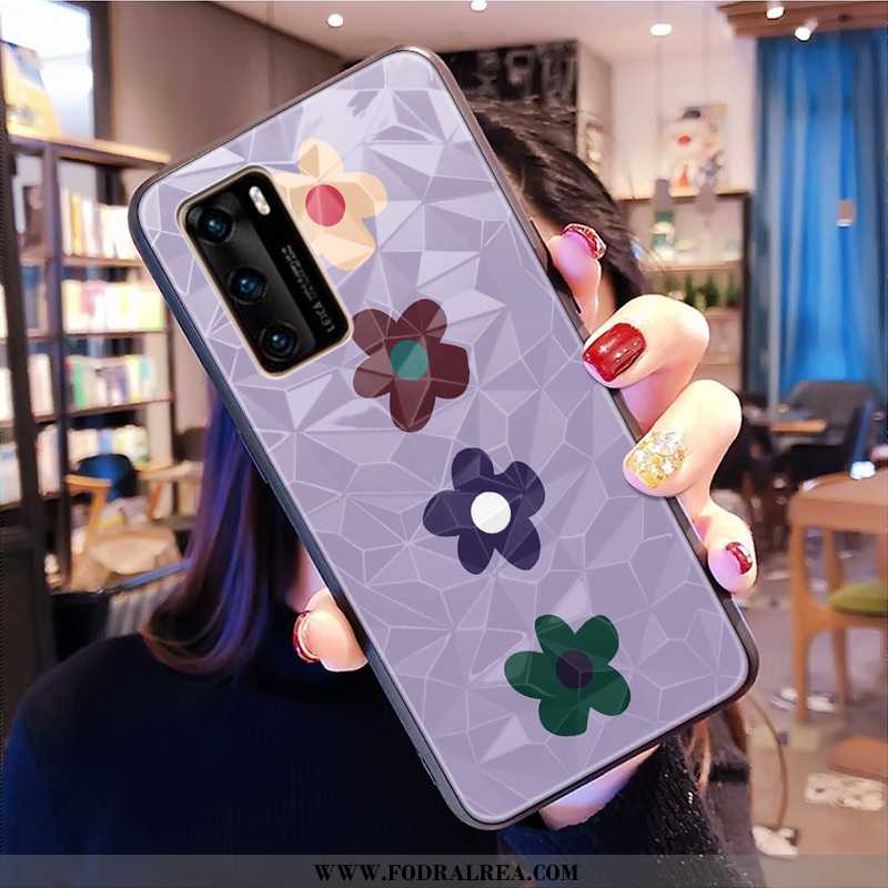 Skal Huawei P40 Mönster Mobil Telefon Fodral, Fodral Huawei P40 Blommor Grön