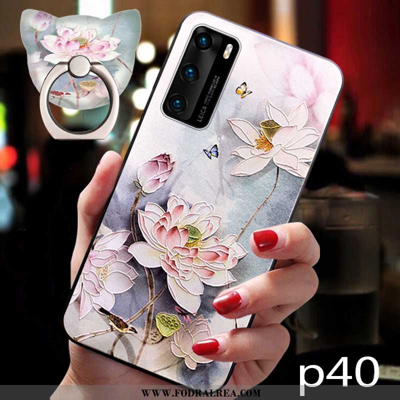 Skal Huawei P40 Silikon Mjuk Fodral, Fodral Huawei P40 Skydd Mobil Telefon Rosa