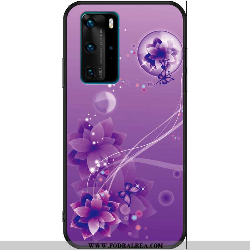 Skal Huawei P40 Skydd All Inclusive Mjuk, Fodral Huawei P40 Personlighet Ring Lila