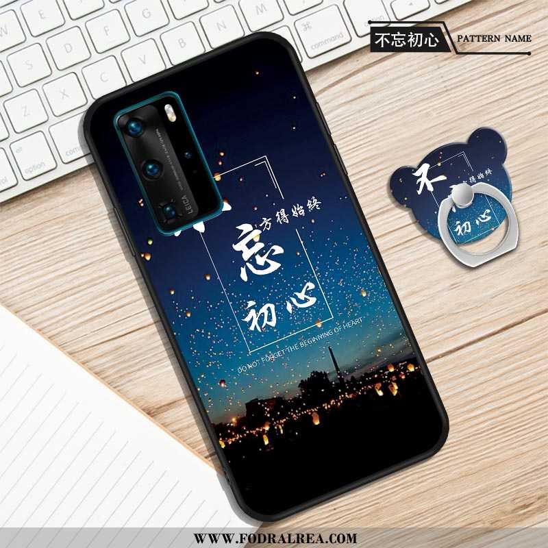 Skal Huawei P40 Skydd All Inclusive Mjuk, Fodral Huawei P40 Personlighet Ring Lila