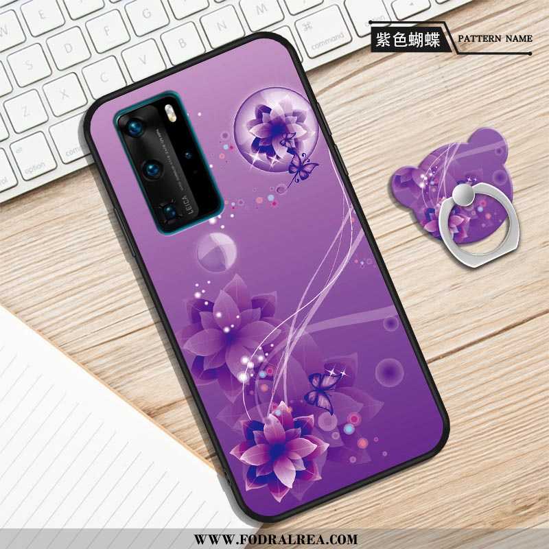 Skal Huawei P40 Skydd All Inclusive Mjuk, Fodral Huawei P40 Personlighet Ring Lila