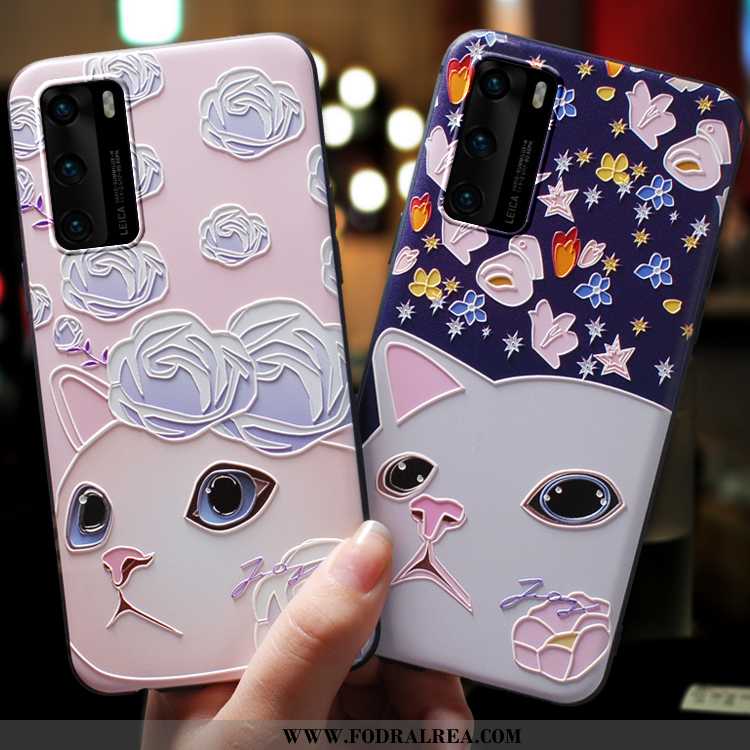 Skal Huawei P40 Tunn Mobil Telefon Skydd, Fodral Huawei P40 Mjuk Nubuck Rosa