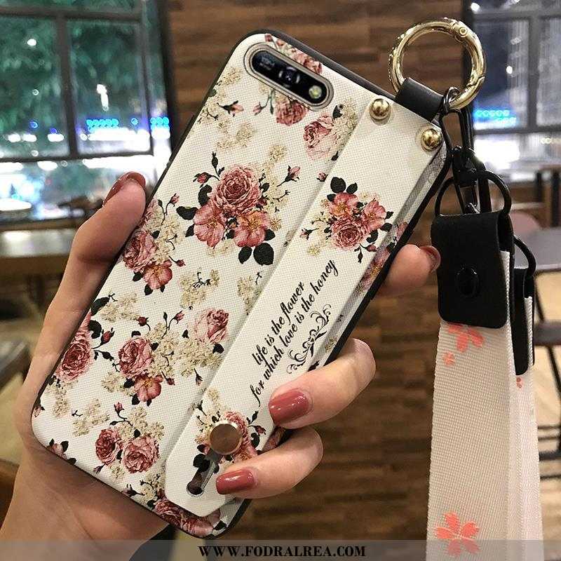 Skal Huawei Y6 2020 Hängsmycken Fodral Skal, Huawei Y6 2020 Kreativa Blommor Rosa