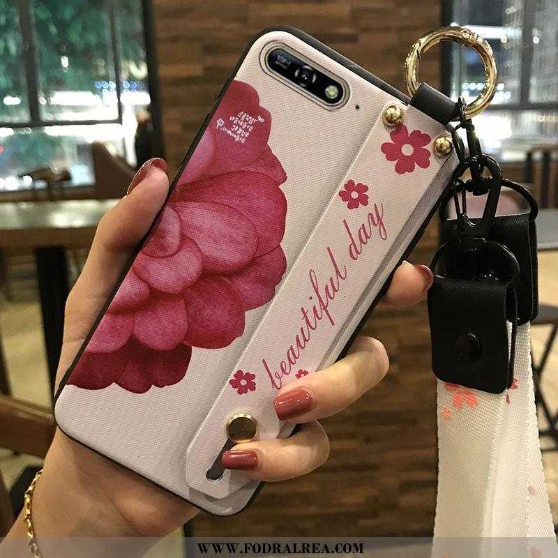 Skal Huawei Y6 2020 Hängsmycken Fodral Skal, Huawei Y6 2020 Kreativa Blommor Rosa