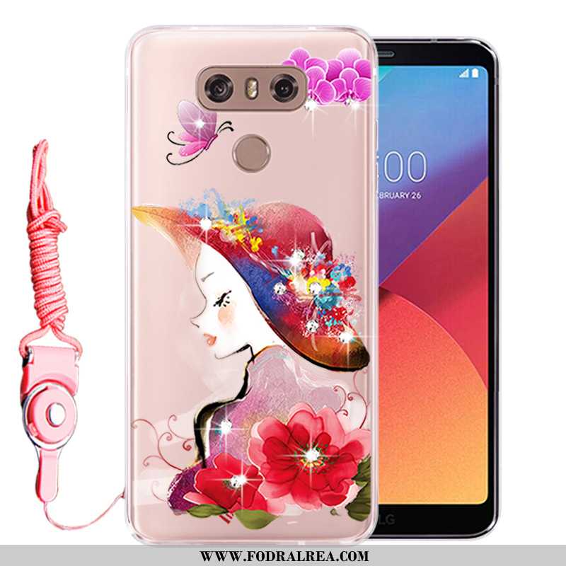 Skal Lg G6 Skydd Silikon Fallskydd, Fodral Lg G6 Strass Rosa