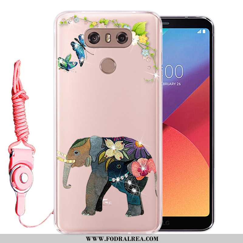 Skal Lg G6 Skydd Silikon Fallskydd, Fodral Lg G6 Strass Rosa