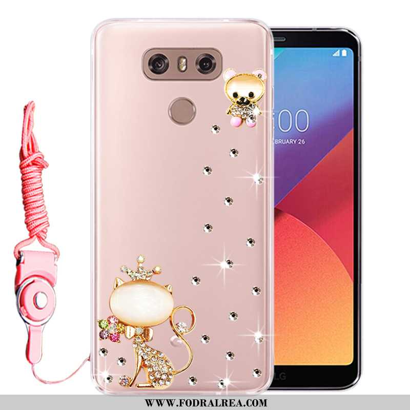 Skal Lg G6 Skydd Silikon Fallskydd, Fodral Lg G6 Strass Rosa