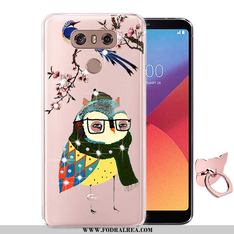 Skal Lg G6 Tecknat Fodral Fallskydd, Lg G6 Mjuk Mobil Telefon Rosa