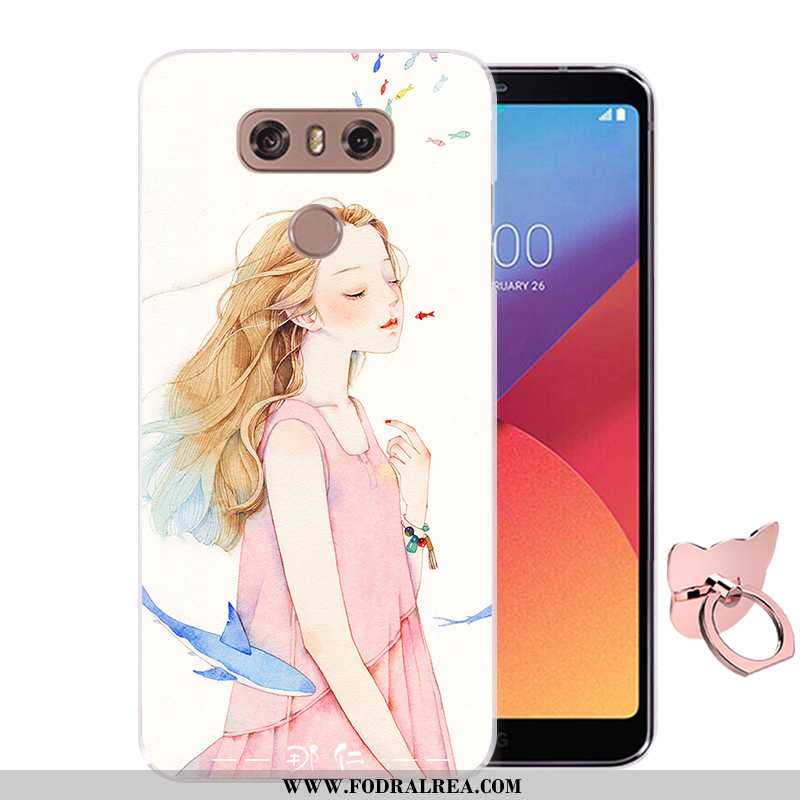 Skal Lg G6 Tecknat Fodral Fallskydd, Lg G6 Mjuk Mobil Telefon Rosa