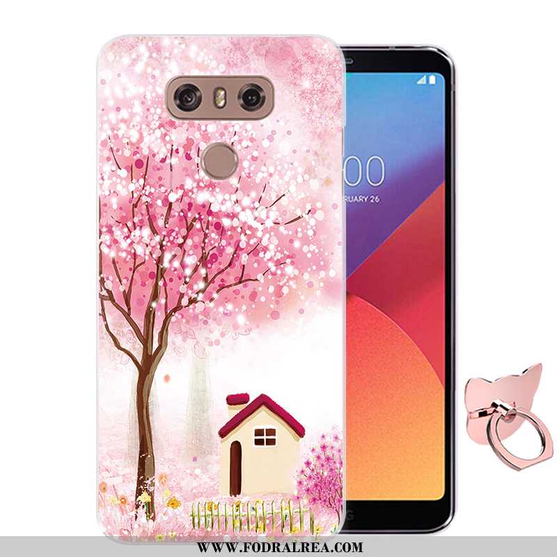 Skal Lg G6 Tecknat Fodral Fallskydd, Lg G6 Mjuk Mobil Telefon Rosa