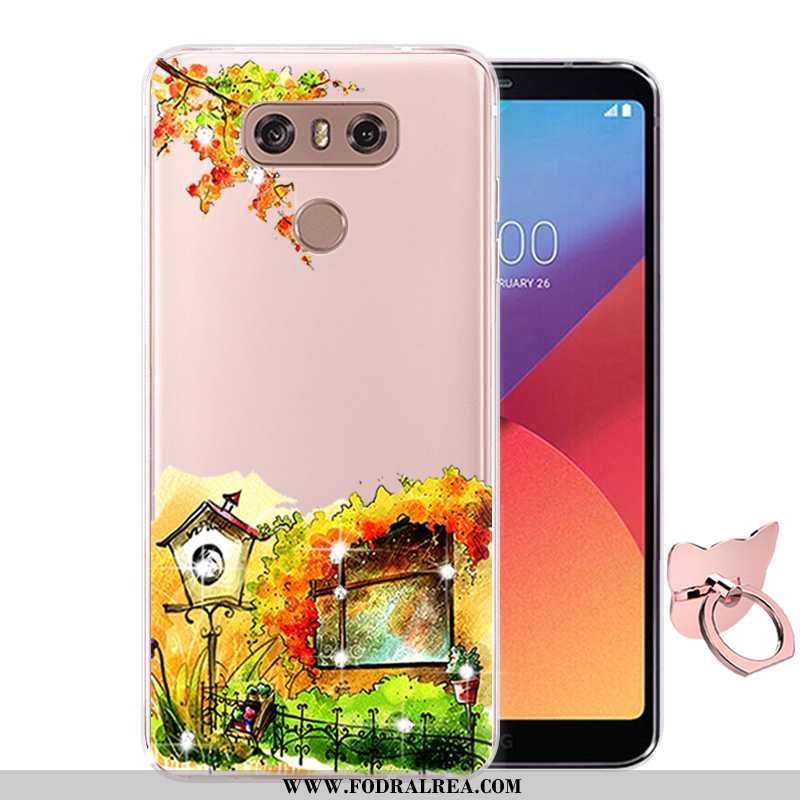 Skal Lg G6 Tecknat Fodral Fallskydd, Lg G6 Mjuk Mobil Telefon Rosa