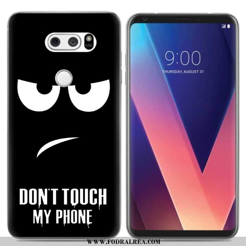 Skal Lg V30 Kreativa Mobil Telefon Silikon, Fodral Lg V30 Tecknat Svarta