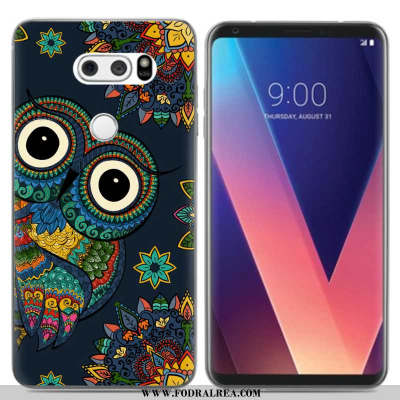 Skal Lg V30 Kreativa Mobil Telefon Silikon, Fodral Lg V30 Tecknat Svarta