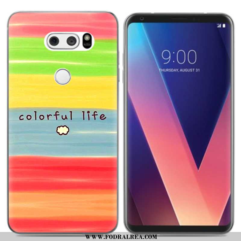 Skal Lg V30 Kreativa Mobil Telefon Silikon, Fodral Lg V30 Tecknat Svarta