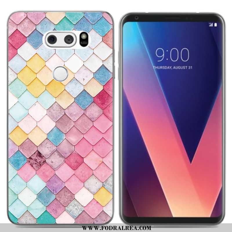 Skal Lg V30 Kreativa Mobil Telefon Silikon, Fodral Lg V30 Tecknat Svarta