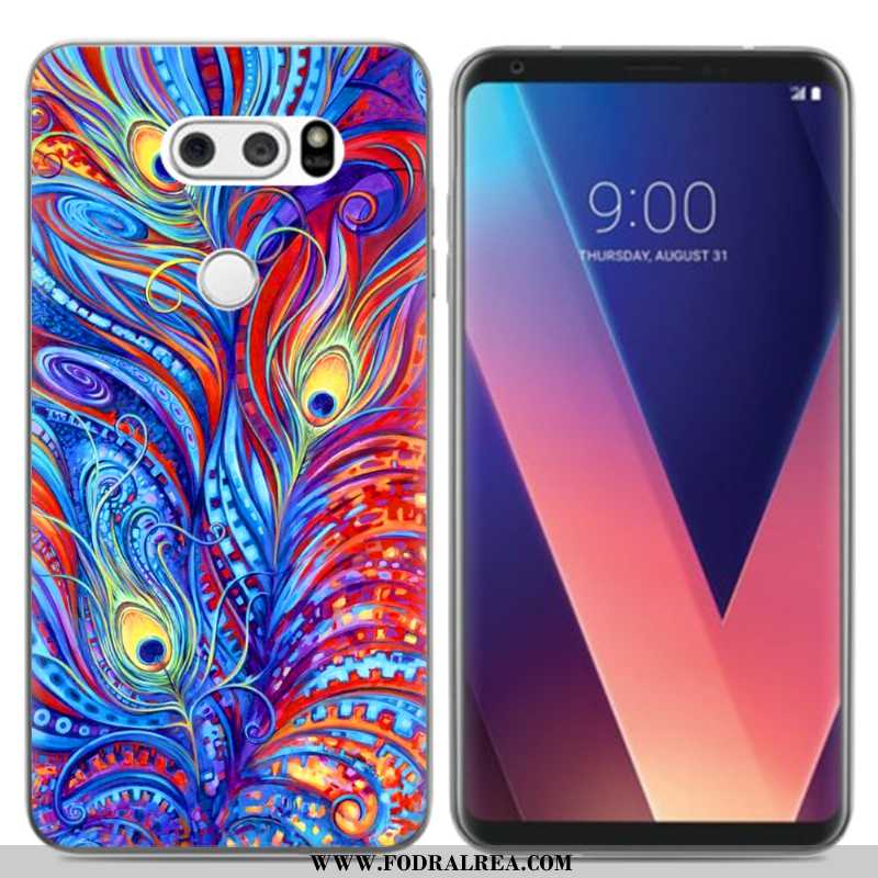 Skal Lg V30 Kreativa Mobil Telefon Silikon, Fodral Lg V30 Tecknat Svarta