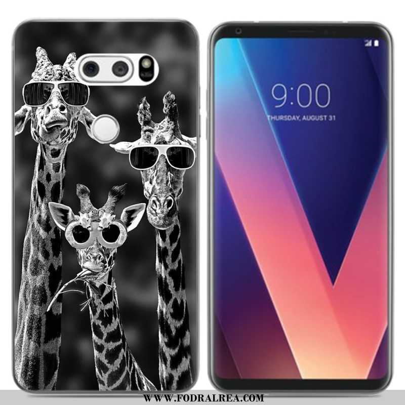 Skal Lg V30 Kreativa Mobil Telefon Silikon, Fodral Lg V30 Tecknat Svarta