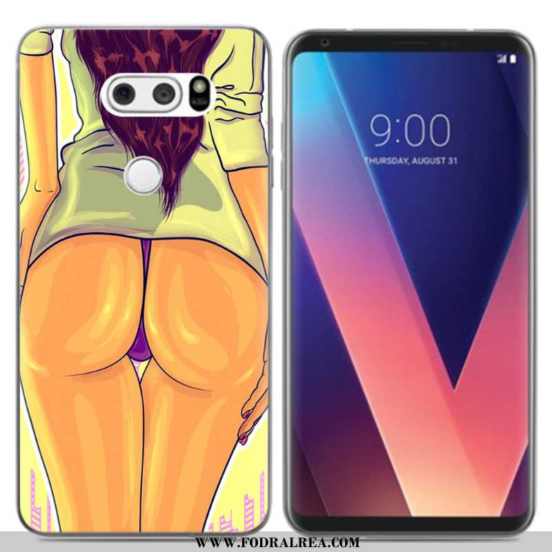 Skal Lg V30 Kreativa Mobil Telefon Silikon, Fodral Lg V30 Tecknat Svarta