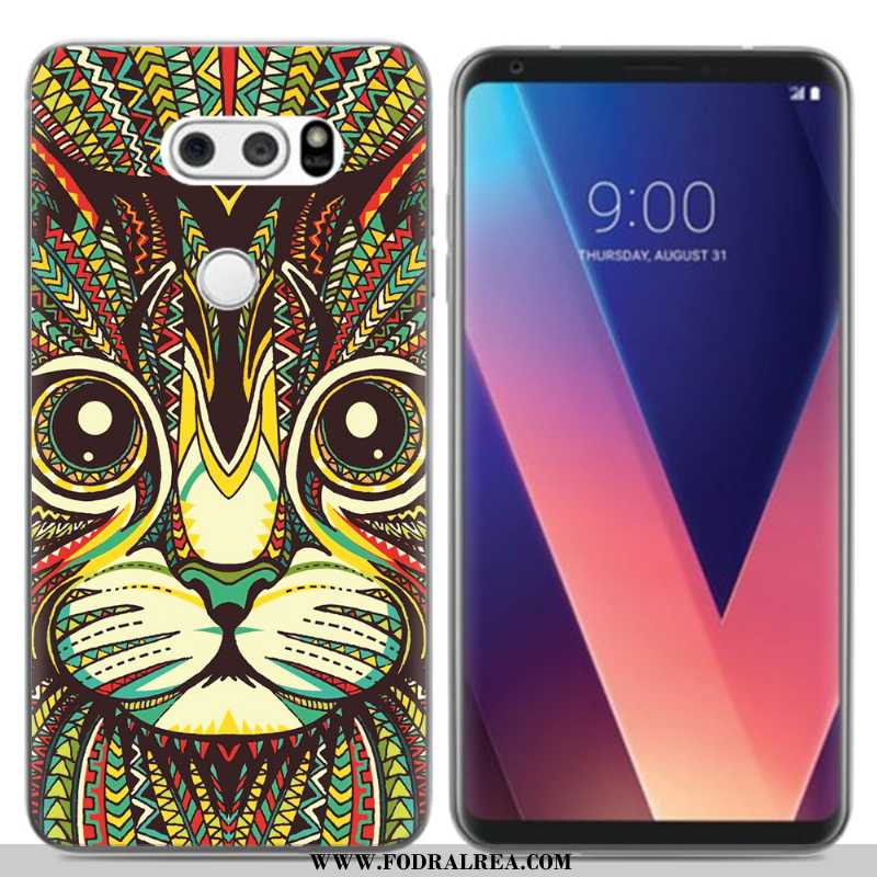 Skal Lg V30 Kreativa Mobil Telefon Silikon, Fodral Lg V30 Tecknat Svarta