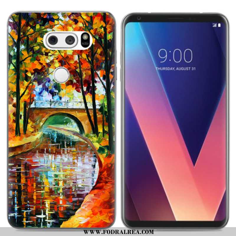 Skal Lg V30 Kreativa Mobil Telefon Silikon, Fodral Lg V30 Tecknat Svarta