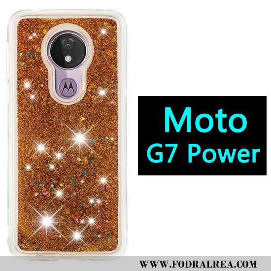 Skal Moto G7 Power Tecknat Mobil Telefon Purpur, Fodral Moto G7 Power Fallskydd Kvicksand Lila