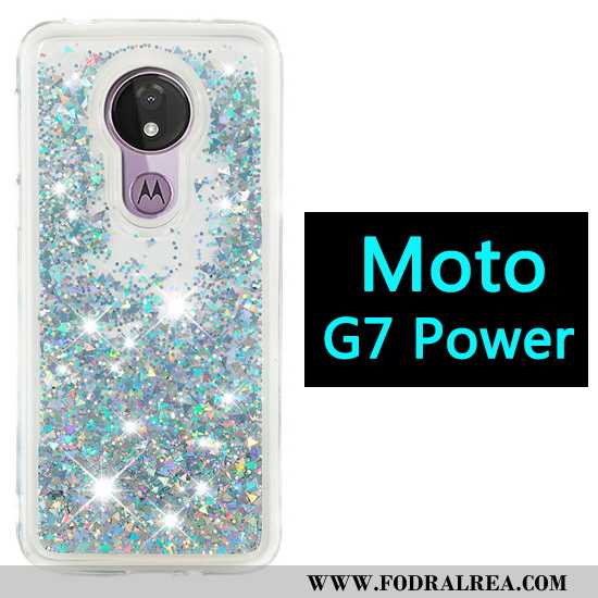 Skal Moto G7 Power Tecknat Mobil Telefon Purpur, Fodral Moto G7 Power Fallskydd Kvicksand Lila