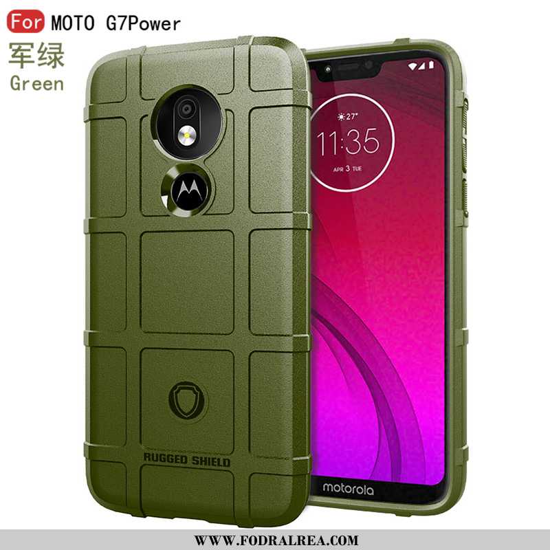 Skal Moto G7 Power Trend Hemming Mobil Telefon, Fodral Moto G7 Power Mjuk Fallskydd Svarta