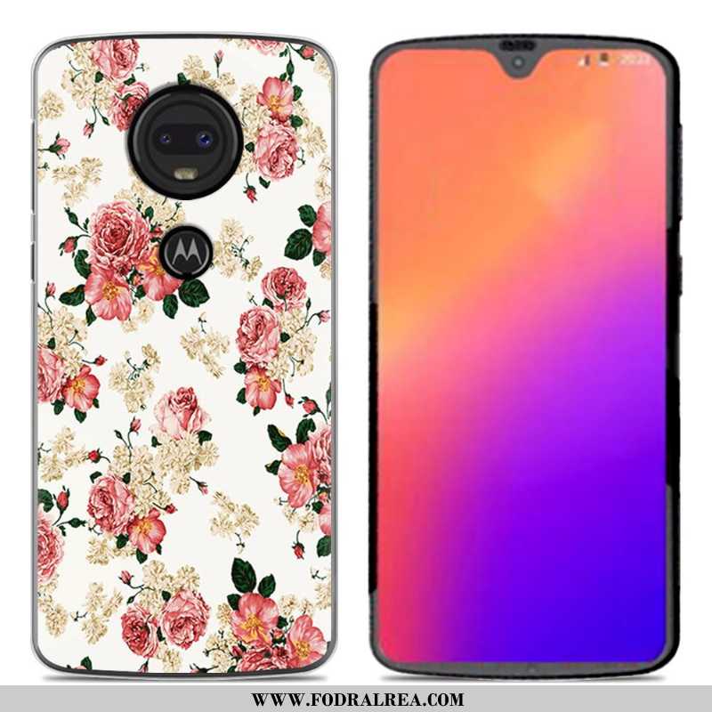 Skal Moto G7 Silikonskal Tecknat Kreativa, Fodral Moto G7 Personlighet Mobil Telefon Rosa