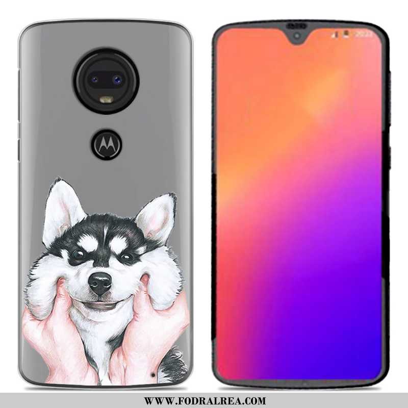 Skal Moto G7 Silikonskal Tecknat Kreativa, Fodral Moto G7 Personlighet Mobil Telefon Rosa