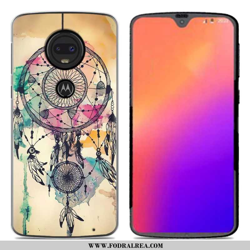 Skal Moto G7 Silikonskal Tecknat Kreativa, Fodral Moto G7 Personlighet Mobil Telefon Rosa