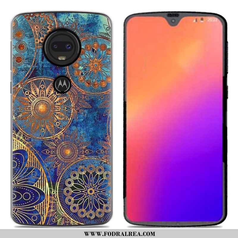 Skal Moto G7 Silikonskal Tecknat Kreativa, Fodral Moto G7 Personlighet Mobil Telefon Rosa