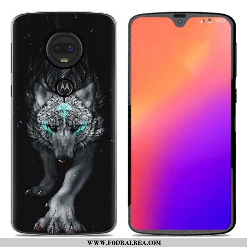 Skal Moto G7 Silikonskal Tecknat Kreativa, Fodral Moto G7 Personlighet Mobil Telefon Rosa