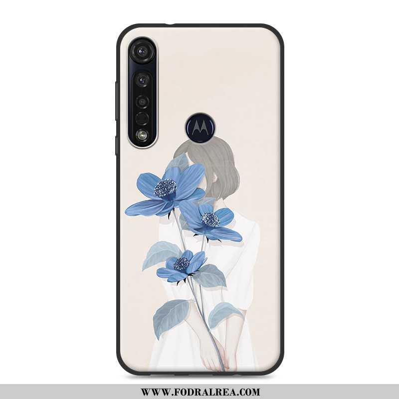 Skal Moto G8 Plus Mjuk Mobil Telefon Fodral, Fodral Moto G8 Plus All Inclusive Rosa