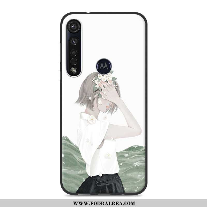 Skal Moto G8 Plus Mjuk Mobil Telefon Fodral, Fodral Moto G8 Plus All Inclusive Rosa