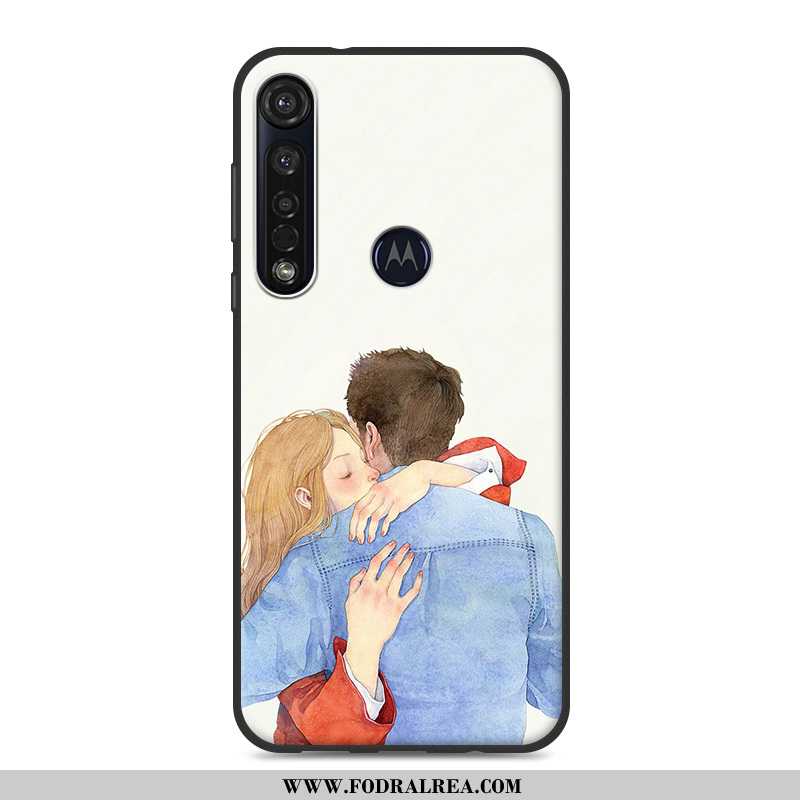 Skal Moto G8 Plus Mjuk Mobil Telefon Fodral, Fodral Moto G8 Plus All Inclusive Rosa