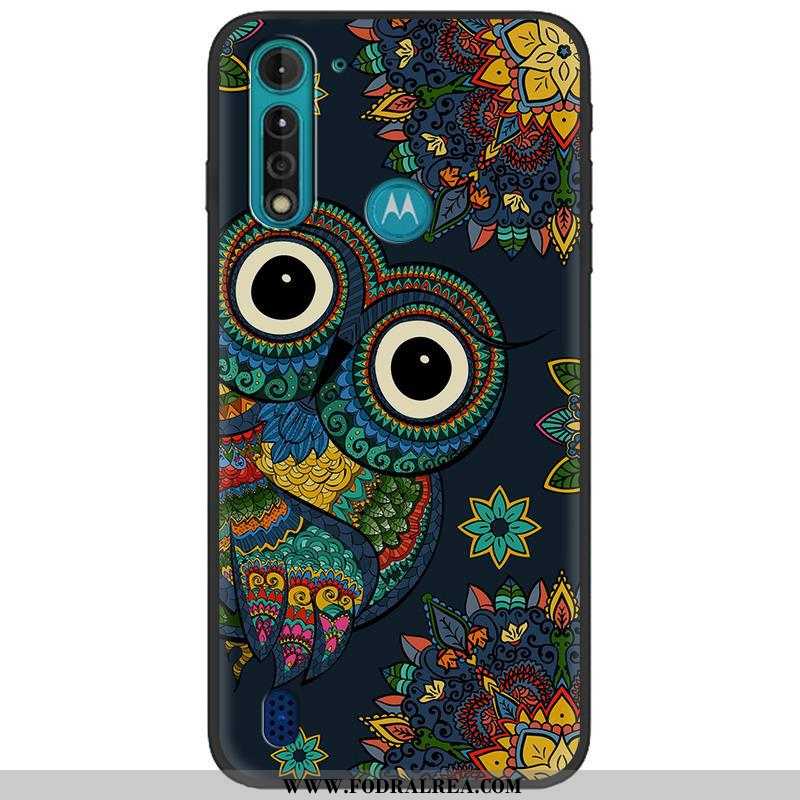 Skal Moto G8 Power Lite Mjuk Pu Mobil Telefon, Fodral Moto G8 Power Lite Nubuck Tecknat Camouflage