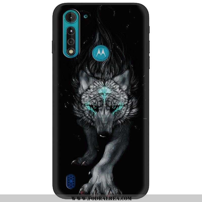 Skal Moto G8 Power Lite Mjuk Pu Mobil Telefon, Fodral Moto G8 Power Lite Nubuck Tecknat Camouflage