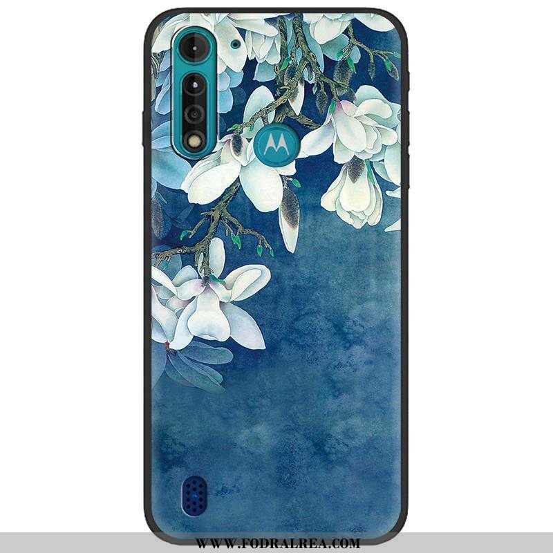 Skal Moto G8 Power Lite Mjuk Pu Mobil Telefon, Fodral Moto G8 Power Lite Nubuck Tecknat Camouflage