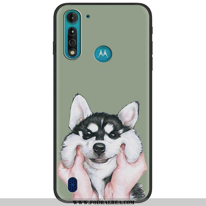 Skal Moto G8 Power Lite Mjuk Pu Mobil Telefon, Fodral Moto G8 Power Lite Nubuck Tecknat Camouflage