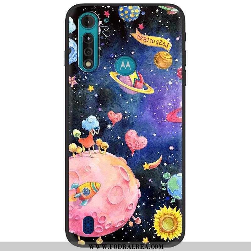 Skal Moto G8 Power Lite Mjuk Pu Mobil Telefon, Fodral Moto G8 Power Lite Nubuck Tecknat Camouflage