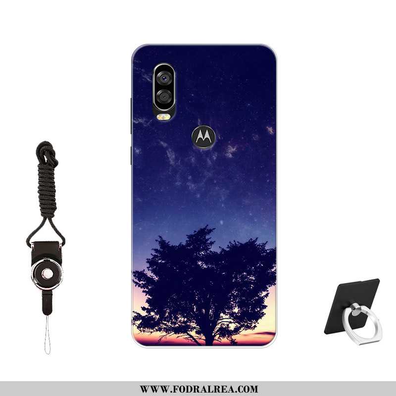 Skal Motorola One Vision Mjuk Anpassa Svart, Fodral Motorola One Vision Skärmskydd Film Fallskydd Sv