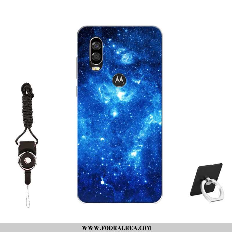 Skal Motorola One Vision Mjuk Anpassa Svart, Fodral Motorola One Vision Skärmskydd Film Fallskydd Sv