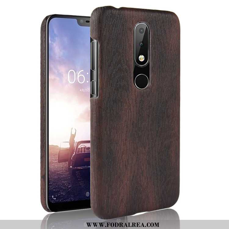 Skal Nokia 5.1 Plus Skydd Mobil Telefon Fallskydd, Fodral Nokia 5.1 Plus Mönster Hård Bruna