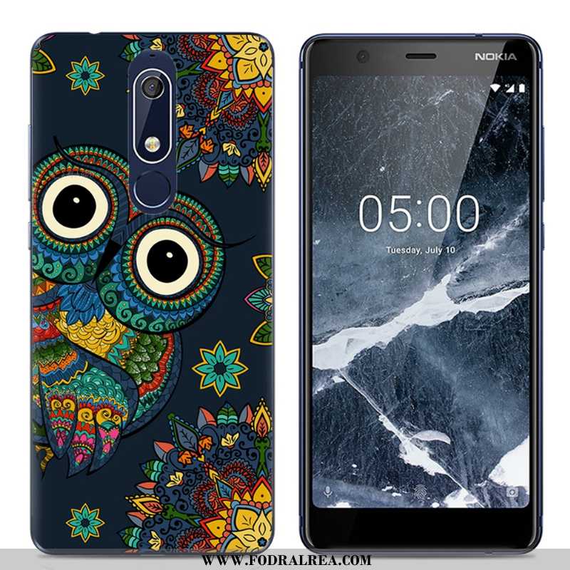 Skal Nokia 5.1 Tecknat Kreativa, Fodral Nokia 5.1 Trend Enkel Rosa