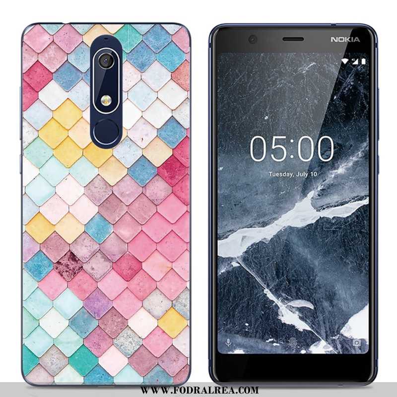 Skal Nokia 5.1 Tecknat Kreativa, Fodral Nokia 5.1 Trend Enkel Rosa