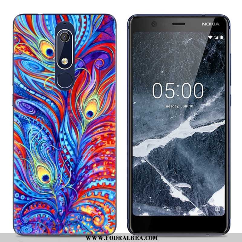 Skal Nokia 5.1 Tecknat Kreativa, Fodral Nokia 5.1 Trend Enkel Rosa