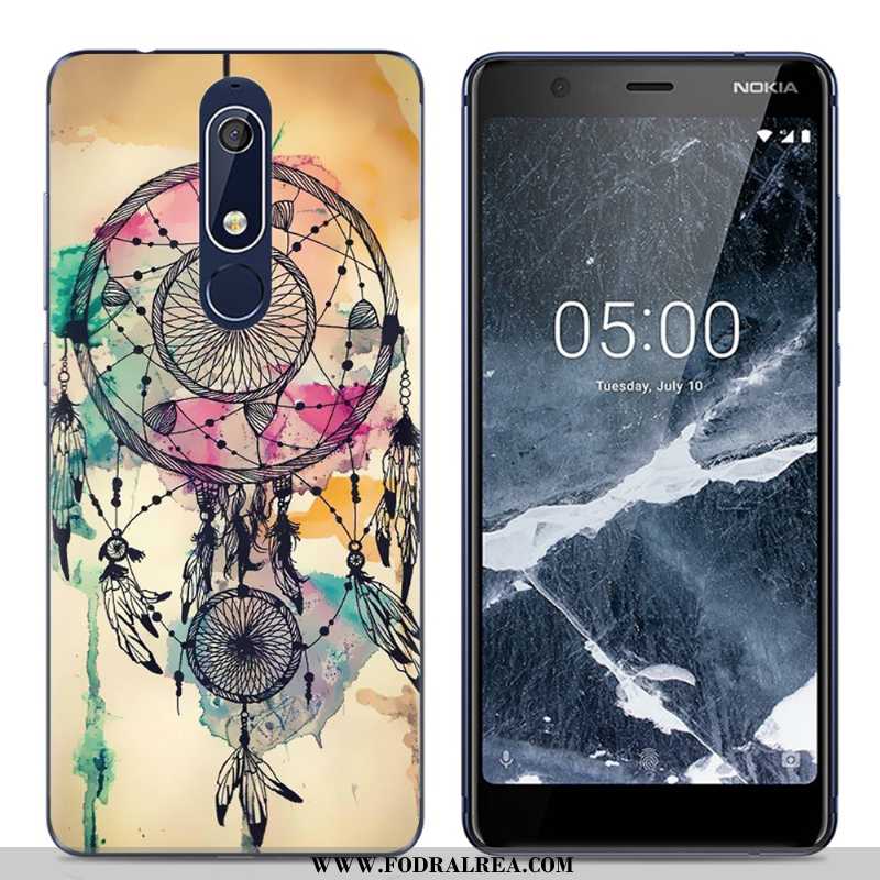 Skal Nokia 5.1 Tecknat Kreativa, Fodral Nokia 5.1 Trend Enkel Rosa