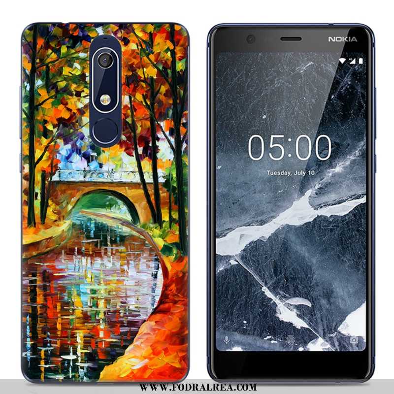 Skal Nokia 5.1 Tecknat Kreativa, Fodral Nokia 5.1 Trend Enkel Rosa